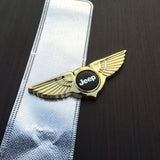 Jeep Angle Wings Metal Car Front Center Sticker Grille Emblem