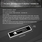 2pcs/set Peugeot Logo Metal Car Side Sticker Auto Emblem Badge