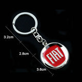 Fiat Metal Car Keychain Keyring