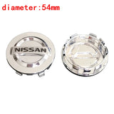 4pcs/set 54mm 58mm 60mm Nissan ABS Car Wheel Hub Center Caps Covers