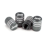4pcs/set Jeep Skull Gesture Metal Car Wheel Tire Valve Stem Caps Covers