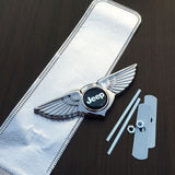 Jeep Angle Wings Metal Car Front Center Sticker Grille Emblem