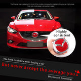 104mm 140mm Mazda Car Front Grille Emblem Badge Rear Sticker Decal