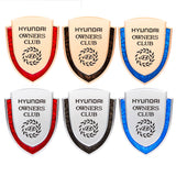Hyundai Metal Shield Car Rear Sticker Auto Window Emblem Badge Decal