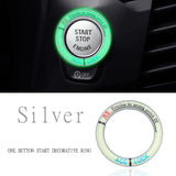 Mazda Luminous Car Engine One-click Start Stop Button Cover Sticker
