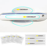 8pcs Chevrolet Car Door Handle Bowl Wrist Transparent Protector Anti-collision Decal
