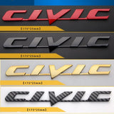 ABS for Logo Emblem Civic Accord City CRV HRV Jazz Pilot Odyssey Car Rear Trunk Fender Lettering Sticker Auto Accessories