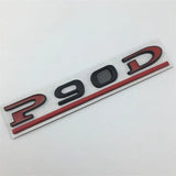 Tesla P75D P85D P90D P100D Letter Metal Car Rear Sticker Decal Emblem Badge