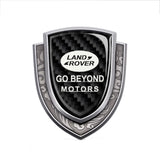 Land Rover Metal Carbon Fiber Shield Car Rear Sticker Auto Window Emblem Badge Decal