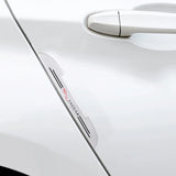 4pcs Jaguar Car Door Bumper Strip Anti-collision Protection Sticker