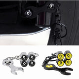 4pcs/set Renault Logo Car Air Valve Stem Cap Auto Tyre Valve Covers with Wrench