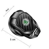 Skoda Iron Man Metal Car Engine One-click Start Stop Button Cover