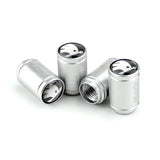 4pcs/set Skoda Logo Sport Matte Car Air Valve Stem Caps Auto Tyre Valve Covers