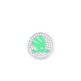 Skoda Diamond Car Engine One-click Start Stop Button Cover Sticker
