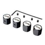 4pcs/set Jeep Anti-Theft Car Air Valve Stem Cap Auto Tyre Valve Covers