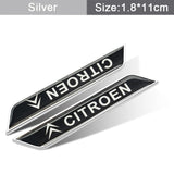 2pcs Citroen Car Fender Side Stickers Trunk Anti-scratch Decal