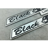 Land Rover Black & White Limited Edition Metal Car Rear Sticker Decal Emblem Badge