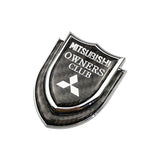 Mitsubishi Shield Carbon Fiber Car Rear Sticker Window Emblem Badge Decal