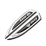 2pcs Jeep Metal Car Fender Side Stickers Badge Decals