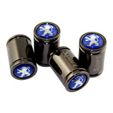 4pcs Peugeot Logo Tire Valve Caps