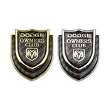 Dodge Shield Carbon Fiber Car Rear Sticker Window Emblem Badge Decal