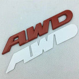 Metal AWD Logo Car Styling Emblem Badge Sticker for New Civic Accord Odyssey CRV HRV Jazz Pilot City Modified Accessories