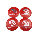 4pcs/set 56mm Mazda MS Mazdaspeed Car Wheel Center Hub Sticker Decal