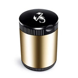 Abarth Metal Car Ash Tray Auto Ashtray Cigarette Holder Box with LED Light