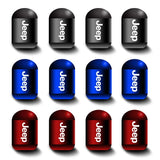 4pcs/set Jeep Car Air Valve Stem Cap Anti Dirty Tyre Valve Covers