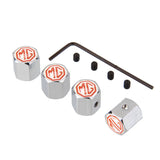 4pcs/set MG Anti-Theft Car Air Valve Stem Cap Auto Tyre Valve Covers