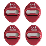 4pcs/set Mazda Stainless Steel Car Door Lock Cover Protection