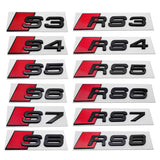 Audi S3 S4 S5 S6 S8 RS3 RS4 RS5 RS6 RS7 RS8 ABS Car Rear Sticker Auto Emblem Badge Decal
