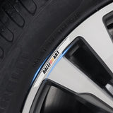 4pcs/set 9cm Mitsubishi Ralliart  Aluminum Alloy Car Wheel Rim Tyre Sticker