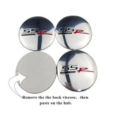 4pcs/set 56mm Chevrolet SSR Car Wheel Center Hub Sticker Decal