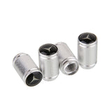 4pcs/set Mercedes Benz AMG Logo Matte Car Air Valve Stem Caps Auto Tyre Valve Covers