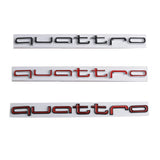 Audi Quattro Metal Car Trunk Badge Sticker Rear Emblem Decal