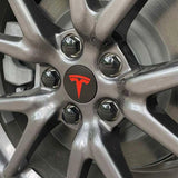 4pcs/set 58mm Tesla ABS Car Wheel Hub Center Caps Covers