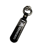 Citroen Carbon Fiber Car Logo Keychain Keyring