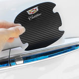 Cadillac Carbon Fiber Car Door Bowl Handle Anti-collision Protective Stickers Scratches Film