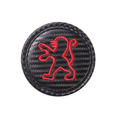 2pcs/set Peugeot Carbon Fiber Car Water Coaster Non-slip Mat