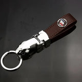 Buick Leopard PU Leather Car Keychain Key Ring Pendant