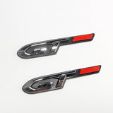 Peugeot Letter GT Logo ABS Car Rear Sticker Auto Body Fender Side Emblem Badge Decal