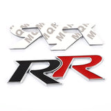 3D Metal RR Logo Car Stickers Emblem Trunk Badge Decals for Honda RR Civic Mugen Accord Crv City Hrv