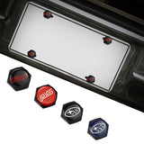 4pcs/set Subaru STI Logo Stainless Steel Car License Plate Bolts