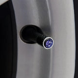4pcs/set Subaru STI Logo Carbon Fiber Car Air Valve Stem Caps Auto Tyre Valve Covers with Wrench
