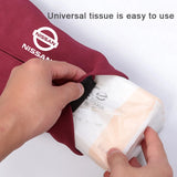 Nissan Suede Car Tissue Box Holder Seat Back Hanging Napkin Storage Bag