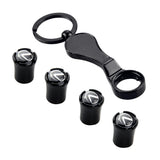 4pcs/set Volkswagen VW Logo Car Air Valve Stem Caps Auto Tyre Valve Covers with Wrench