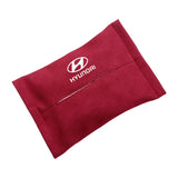 Hyundai Suede Car Tissue Box Holder Seat Back Hanging Napkin Storage Bag