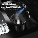Mitsubishi Metal Car Ash Tray Auto Ashtray Cigarette Holder Box with LED Light