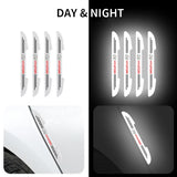 4pcs Hyundai Car Door Bumper Strip Anti-collision Protection Sticker